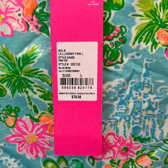 Lilly Pulitzer Tops - Lilly Pulitzer Blue and Pink Floral Top
